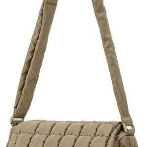 Puffy Purse Lightweight Padding Quilted Puffer Crossbody Bag for Women Flip Bubb